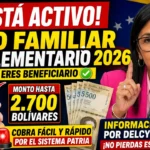 Activo el Bono Familiar Complementario 2026 – Guía Completa para Saber si Eres Beneficiario y Cómo Cobrarlo Fácilmente