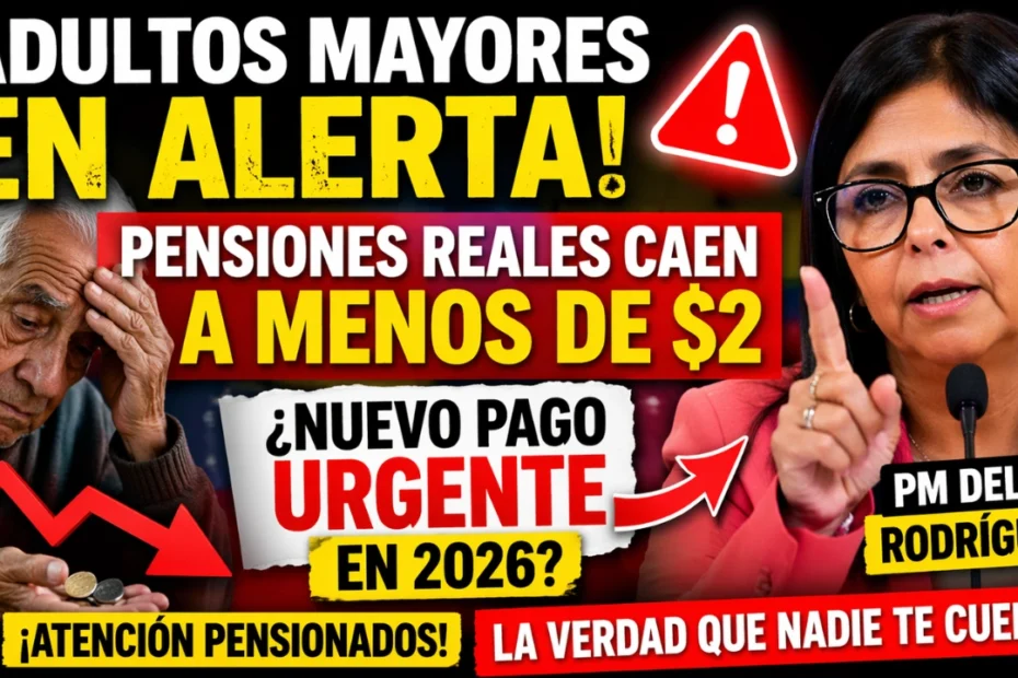 Adultos Mayores en ALERTA - Pensiones Reales Caen a Menos de $2 — ¿Habrá un Pago de Emergencia en 2026
