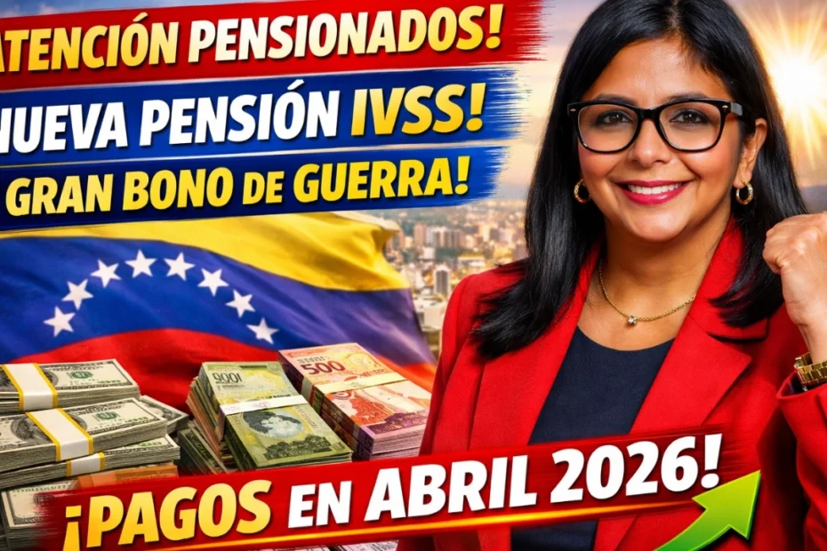 Aumento Pensión IVSS y Bono de Guerra 2026 Claves de Abril