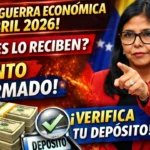 Bono de Guerra Económica Abril 2026 - Quiénes lo Reciben, Monto Confirmado y Cómo Verificar tu Depósito