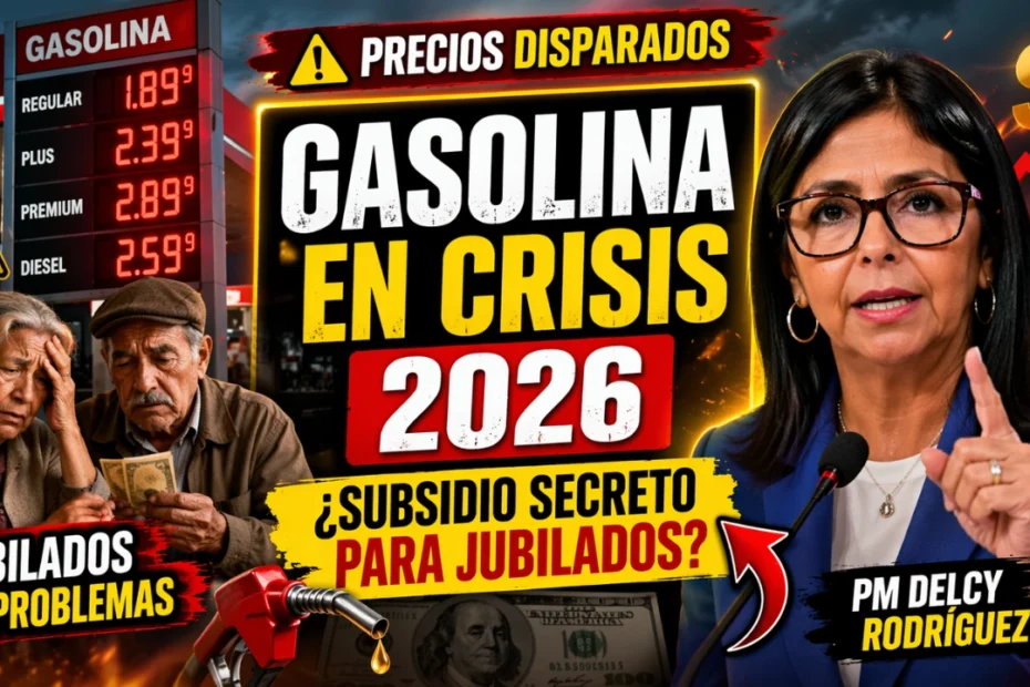 Gasolina 2026 - Nuevos Precios en Dólares Impactan a Jubilados — ¿Subsidio Oculto en Camino