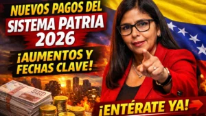Sistema Patria 2026 - Calendario de Pagos y Cuánto Aumentan los Apoyos