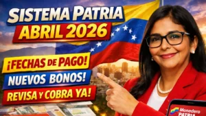 Sistema Patria Abril 2026 - Fechas, Bonos Principales y Cómo Consultar Pagos